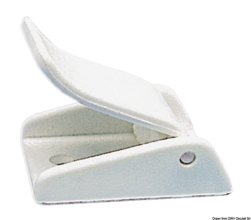 White plastic buckle