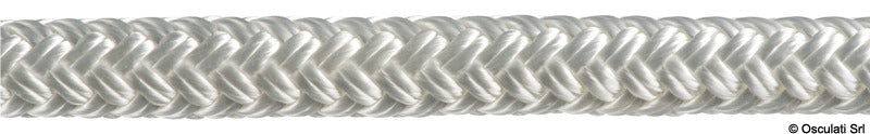 Dubbelflätad lina av mjukspunnen högstyrka polyester, 16 × 5–16 mm Ø strands, 24 × 18–24 mm Ø strands.