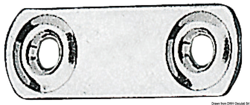 Fixed stainless steel plate AISI 316