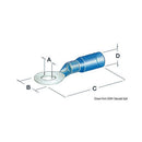 Eyelets pre-insulated with heat-shrinkable sheath