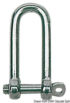 Long 'D' shackles