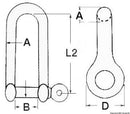 Long 'D' shackles
