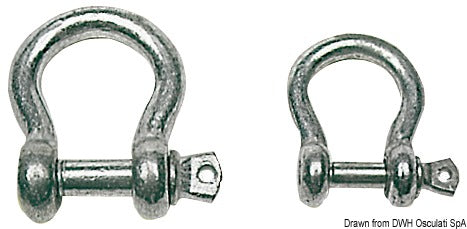 Galvanized lyre shackle