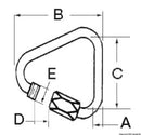 Delta snap-hooks with screw opening