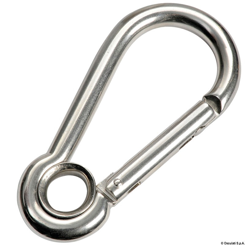 Stainless steel carabiner AISI 316