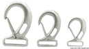 Snap-hooks with rectangular eye for webbing, made of stainless steel