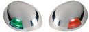 Sea-Dog stainless steel LED navigation lights.