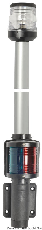 Ankkurivalaisin klassisella yhdistetyllä alumiinipylväällä