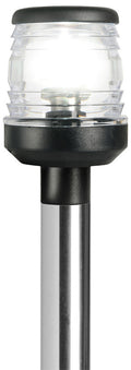 Utdragbar LED-lampstolpe med svart bas 60 cm / Svart