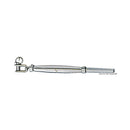 Rigging screws with fixed jaw and press-fitting te