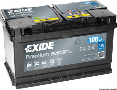 EXIDE Premium batteries for starting
