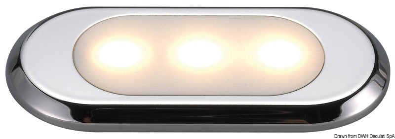 Oculus ultraplatt courtesy-lampa - frontal riktning
