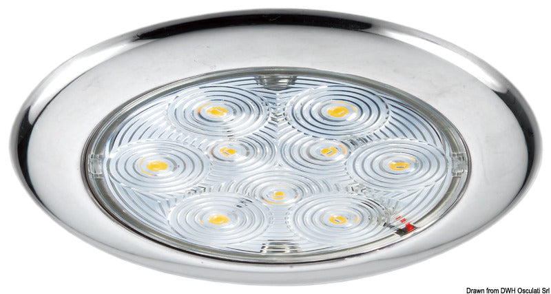 LED ceiling light, recessless version