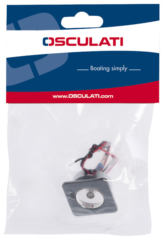 LED courtesy light for recess mounting - frontal orientation