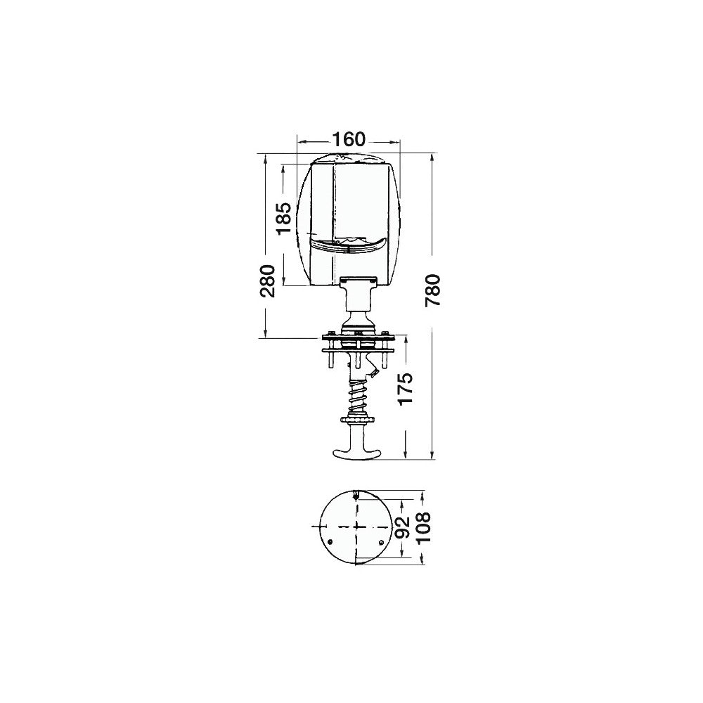 Reservlampa LED till DHR-strålkastare 12/24V 24W