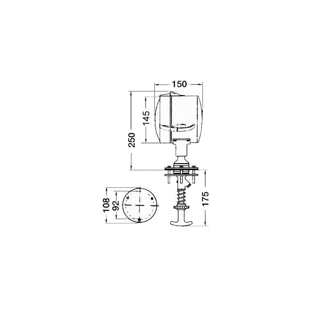 Reservlampa LED till DHR-strålkastare 12/24V 24W
