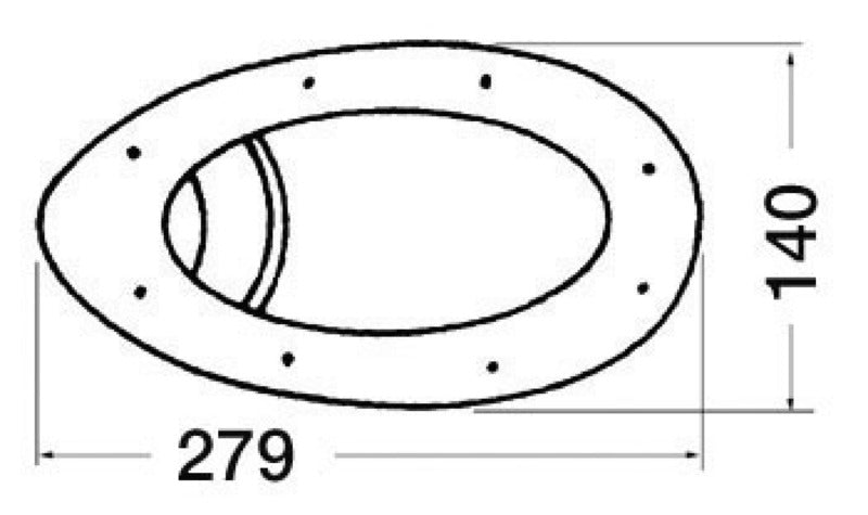 Infällt belysningspar, inbyggd modell med tät Sealed Beam 4" lampa