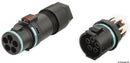 2/3/4-pole socket for panel or bulkhead mounting, snap connection.