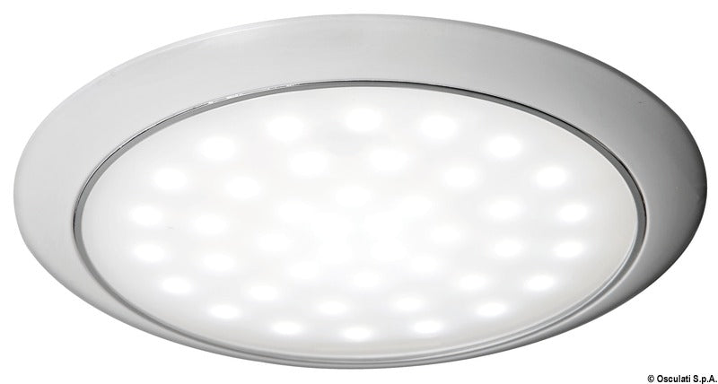 LED ceiling light, reduced overhang