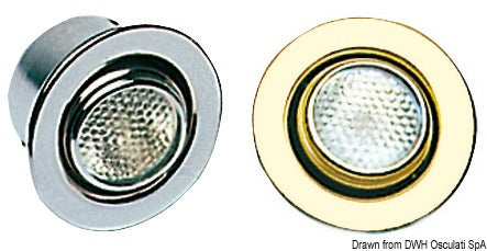 Adj.recess light pol.brass