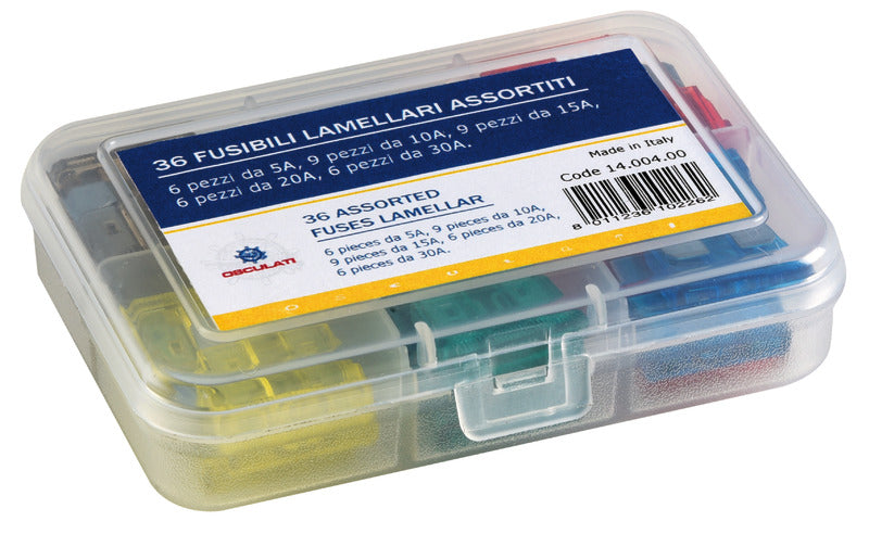 36 assorted blade fuses