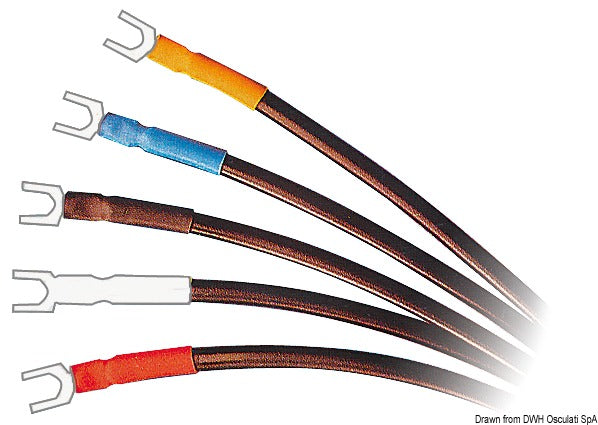 Heat-shrinkable polyolefin sheath self-extinguishing