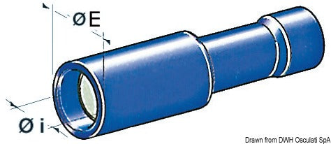 Cylindriska terminaler, förisolerade