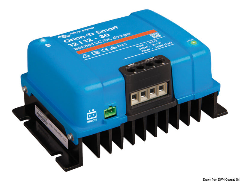 VICTRON Orion-Tr Smart DC/DC-spänningsomvandlare och batteriladdare med galvanisk isolering och Bluetooth-anslutning