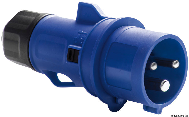 Standard power plug for IP44 connection to the dock