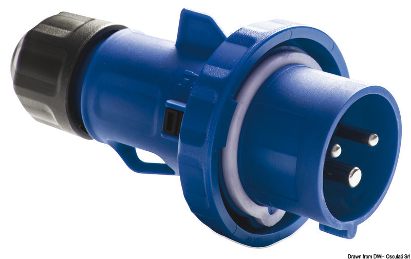 Standard power plug for connection to the dock - IP67