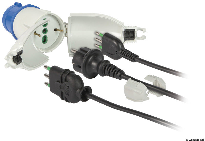 Vesitiivis laiturimuunnin Schuko-pistorasioille