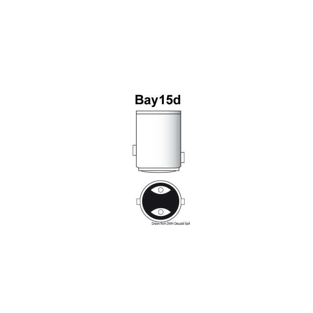 BAY15D LED -polttimo, siirretyt nastat navigointivaloja varten
