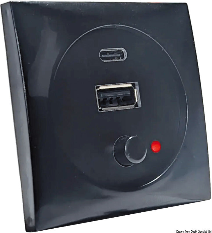 A+C USB-uttag