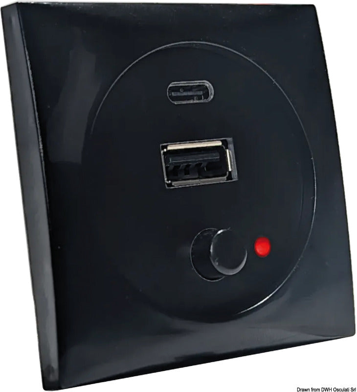 A+C USB-pistoke