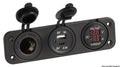 Digitaalinen volttimittari ja ampeerimittari 12V USB-A + USB-C