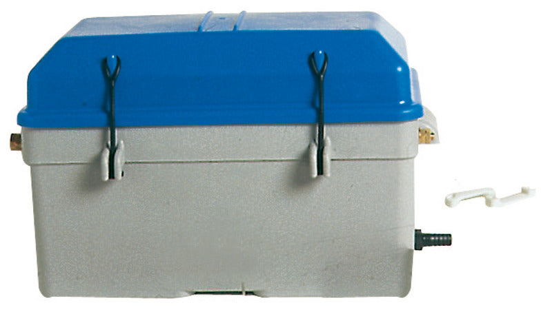 Battery box, watertight with ventilation