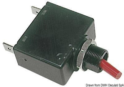 AIRPAX/SENSATA hydraulisk-magnetisk automatsäkring med vipphandtag och återladdningsbar automatsäkring