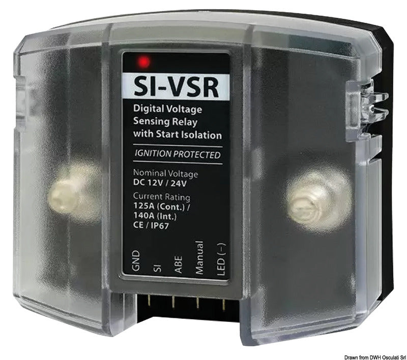 VSR spänningskänsligt relä med startbatteriisolator