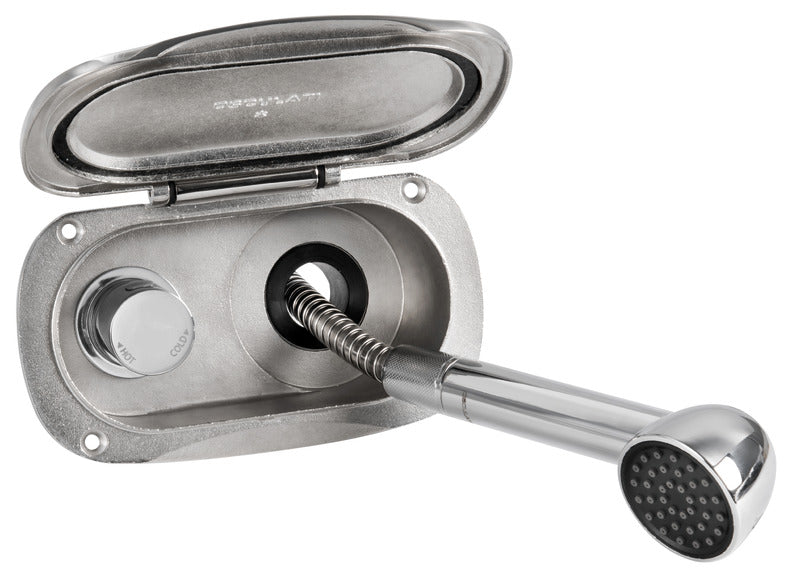 Elissa-terassisuihku Keji-sekoittimella ja suihkupäällä