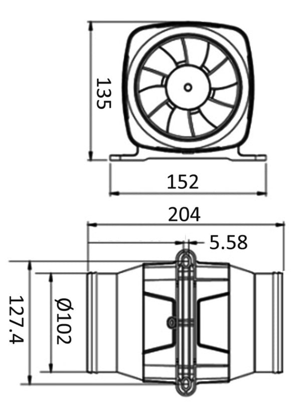 Hyperflow axial electric blower