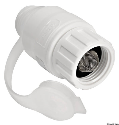 FLOJET-telakointiletkun liitin ja vedenpaineensäädin