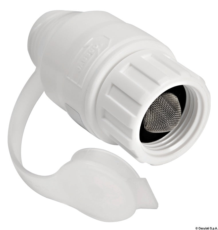 FLOJET-telakointiletkun liitin ja vedenpaineensäädin