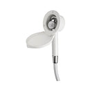 Elegant deck shower for bulkhead mounting with Miz