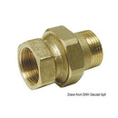 3-piece straight connectors fitted with sleeve, sp