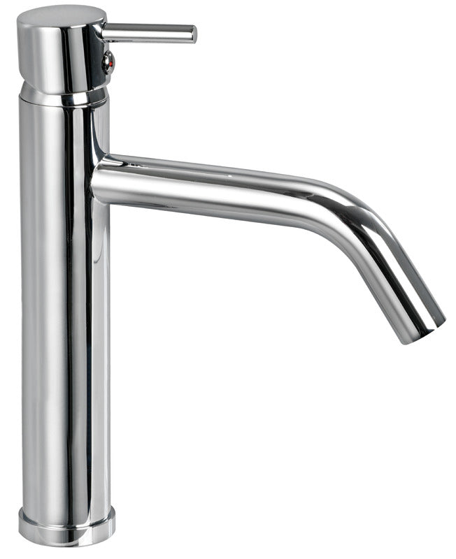 Jessy mixer with ceramic cartridge for washbasins, tall version