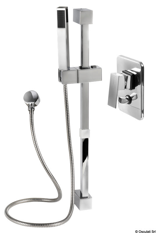 Square shower rail (single-control rail)