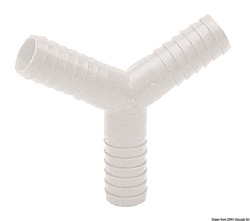 “Y” nylon joints for water hoses