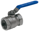 Ball valve full port made of nickel-plated brass, PN25 shut-off full flow