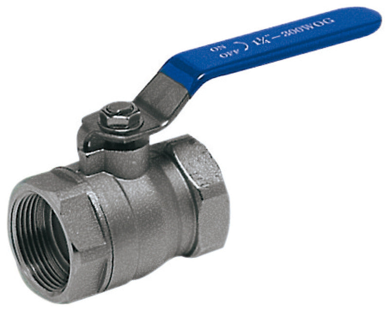 Ball valve full port made of nickel-plated brass, PN25 shut-off full flow