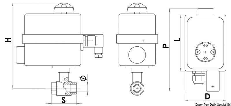 Remote electrocontrolled ball valves PN40